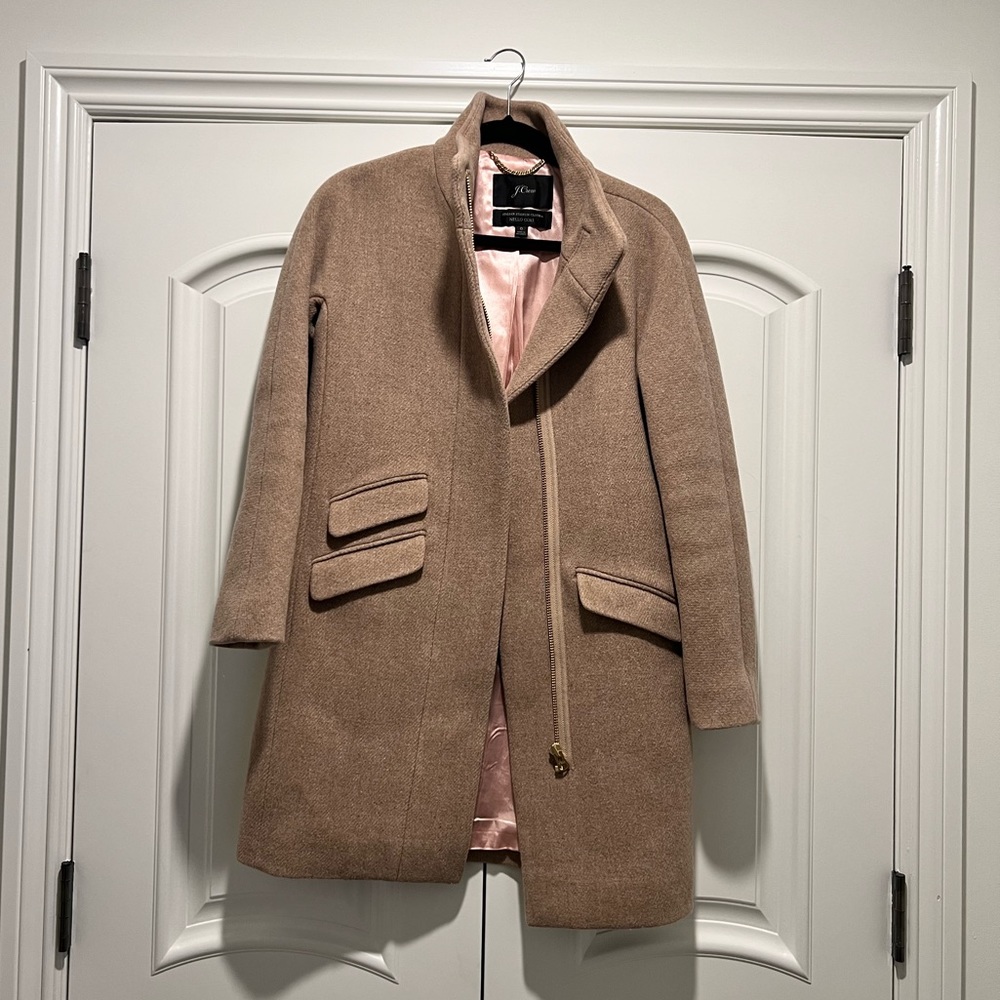 J. Crew Stadium Cloth Wool Cocoon Coat, excellent used condition.